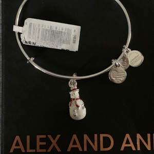 Alex & Ani Silver full body snowman‎ Toys for Tots